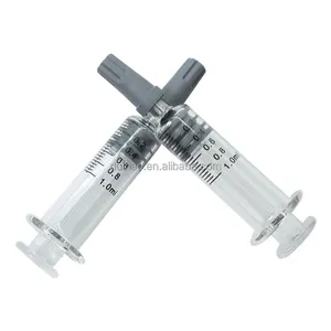 1ml 2.25ml 3ml 5ml 10ml Glass luer khóa ống tiêm cho phòng thí nghiệm sử dụng