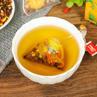 Teh Krisan Wolfberry Cassia Langsung dari Pabrik, Campuran Herbal, MOQ Rendah & Kemasan OEM