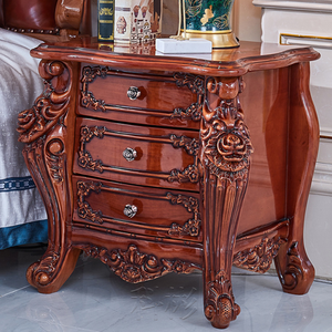 Table de chevet pratique, table de chevet en bois durable, table d'appoint de chambre à coucher au design classique pour la maison, la chambre à coucher - Product Image 2