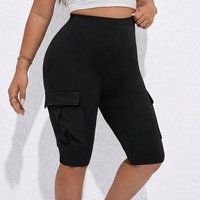 Shorts de jogging et de cyclisme pour femmes, séchage rapide, taille haute élastique, avec poches latérales, pour le sport, la course et le yoga