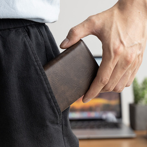 TILONSTAR TVC203 Portacarte di Credito da <span class=keywords><strong>Uomo</strong></span> con Blocco RFID Portafogli Sottili in <span class=keywords><strong>Pelle</strong></span> Vintage Porta Carte RFID in Alluminio - Product Image 5