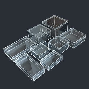 Wholesale Acrylic Packaging <b>Boxes</b>, Rectangular Transparent <b>Gift</b> <b>Boxes</b>, Food Grade Tea <b>Boxes</b>, <b>Wedding</b> Souvenirs - Product Image 2