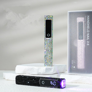 Mini lampe UV LED portable rechargeable pour ongles, lampe de photothérapie avec diamants scintillants pour le durcissement du gel - Product Image 4
