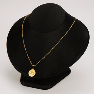 Trendy Waterproof Aço Inoxidável Banhado A Ouro Pingente Charm Thanksgiving Day Gifts Itens Colar para a Família - Product Image 6