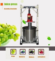 Presse-agrumes manuel commercial en acier inoxydable avec presse à pulpe de raisin manuelle Jack