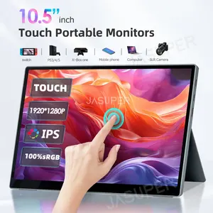 10,5 Zoll FHD 1920x1280 IPS 100% sRGB Touchscreen-Monitor für kleine Laptops für Computer PC Phone Mac, USB C HD Ultra-Slim-Display