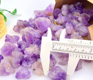 Natural Amethyst Raw Stone Chips Crystal Specimen Purple Mineral Fragments Irregular Shape Healing for Feng Shui Meditation - Product Image 1