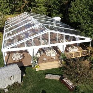 Revestimiento de PVC transparente Paredes de techo Tamaño personalizado Clear Span Carpa prefabricada de aleación de aluminio de alta calidad para eventos de bodas - Product Image 5