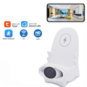 Tuya App Wi‑Fi Hidden <b>Camera</b> <b>Wireless</b> Phone Charger 1080P HD <b>Security</b> Cam - Product Image 1