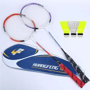 Raket Badminton Aluminium, Set Raket Badminton Aluminium untuk Latihan Kompetisi Olahraga Sekolah dengan Kok