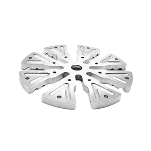 CNC Machined Stainless Steel/Aluminum Spoke Mount Plate 7/8-Arm Custom Flange Fixing Disc Drilling Precision Machining Parts - Product Image 5
