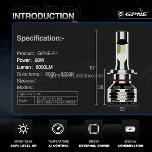 Offre Spéciale R1 28w haute puissance phares led 6000K H4 H7 H11 880 9005 voiture phares led lumières led pour accessoires de voiture - Product Image 3