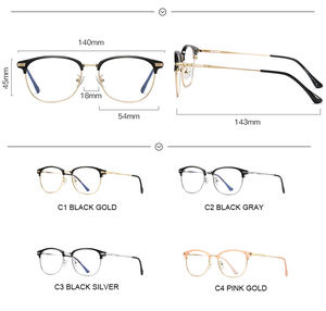 Venta al por mayor de gafas clásicas de moda con bloqueo de rayos azules montura TR90 de alta calidad gafas de ordenador para hombres y mujeres - Product Image 6