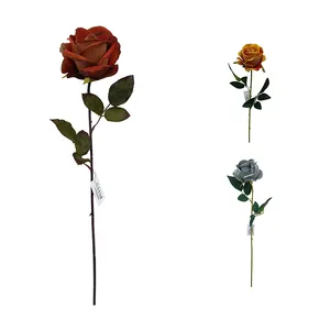 골든 컬러 장미 혼합 장미 꽃 Helleborus 홈 웨딩 장식을위한 작은 꽃