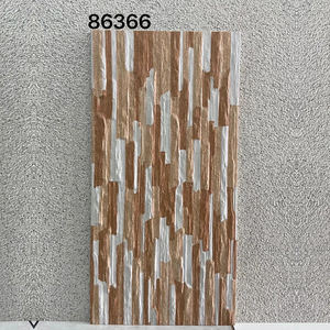 300x600mm毫米别墅庭院木纹饰面外墙砖阳台仿古凹凸陶瓷墙砖 - Product Image 2