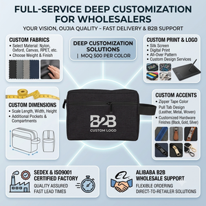Customizable Bulk Makeup Cosmetic Travel Pouch Zipper <strong>for</strong> <strong>Women</strong> and Men Shaving Dopp Kit Custom <strong>Toiletry</strong> <strong>Bag</strong> - Product Image 5
