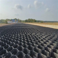 Geocelda de HDPE perforada de 2/4/6/8 pulgadas de altura, 1.5 mm de grosor y 445 mm de ancho para muros de contención