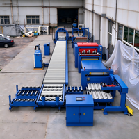 Équipement de laminage automatique à colle PUR pour panneaux de base en bois, laminage de film PVC, découpe des bords et machine de repressage