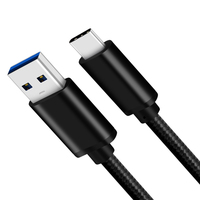 Cable USB3.0 a Tipo-C de Carga Rápida de 60W 3A con Aleación de Aluminio para Teléfonos Móviles y Dispositivos Android