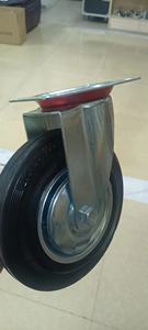 โรงงานราคาถูก75-200มิลลิเมตร2ตันหนักล้อล้อที่มีเบรกยางล้อละหุ่ง - Product Image 4