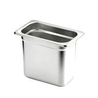 Fabrieksdirecte levering Liyunda duurzame roestvrijstalen GN-pan 1/9 formaat 65mm 100mm 150mm Gastronorm gelatopan voor café ijsjes