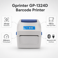 Imprimante d'étiquettes thermiques, imprimante de codes-barres thermique directe, 203 dpi, 118 mm, Bluetooth, USB, pour l'expédition express, le commerce électronique, la vente au détail, l'entrepôt