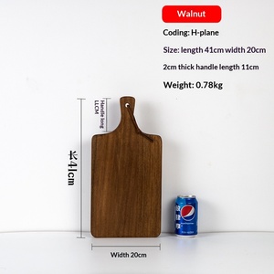 Plateau à <span class=keywords><strong>steak</strong></span> artisanal en bois naturel durable de qualité supérieure, forme irrégulière, planche de service pour pizza et charcuterie, qualité hôtelière, durable - Product Image 6