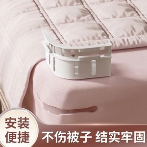 Support de drap de lit en plastique élastique antidérapant pour usage domestique, blanc, gris, rose, lot de 4 - Product Image 5