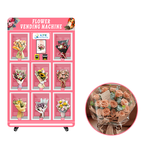 Distributore Automatico di Fiori <span class=keywords><strong>Verde</strong></span> e Rosa XYZ Grande da Terra con Sistema di Raffreddamento Refrigerato - Product Image 1