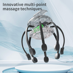 Masajeador Eléctrico <span class=keywords><strong>de</strong></span> <span class=keywords><strong>Cabeza</strong></span> Tipo Pulpo, Venta al Por Mayor, OEM, Múltiples Modos <span class=keywords><strong>de</strong></span> Vibración, Recargable, Relajante para la <span class=keywords><strong>Cabeza</strong></span>, Reduce la Presión - Product Image 2