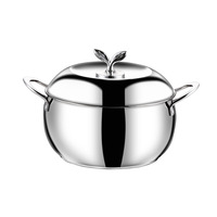 Casserole en acier inoxydable au design classique, durable, pour la cuisson à la vapeur, compatible avec tous les types de cuisinières, grande capacité