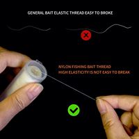 Fil élastique pour appâts de pêche en mer, matériau de montage 0,1 mm-0,25 mm, fil de maintien d'appâts, ligne élastique en nylon pour la pêche