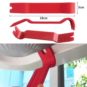 Kit de 7 outils de démontage pour panneaux de tableau de bord, garnitures de portières et autoradios de voiture – Outils de réparation en plastique rigide - Product Image 5