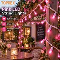 Guirlandes lumineuses connectables TOPREX pour l'extérieur, étanches, avec fil en PVC transparent, décoratives, pour la rue, le centre commercial, l'hôtel, le jardin, les projets