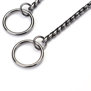 Slangenketting Slip Ketting Voorkomen Aanval Huisdier Roestvrij Staal Metalen Aangepaste Hondenriem - Product Image 5