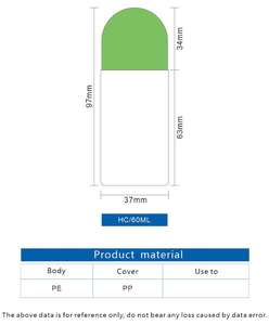 Envase de Plástico de 50 ml para Desodorante, Envases Personalizados para Desodorante en Barra, Botellas de 50 ml para Desodorante Roll-on - Product Image 6