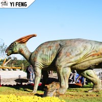Parasaurolophus Animatronic Dinosaure Statue Modèle Mécanique Réaliste dinosaure