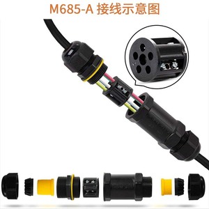ขั้วต่อกันน้ำ M25 อะแดปเตอร์สายเคเบิลขนาด 4-14 มม. สำหรับใช้งานกลางแจ้งพร้อมแผ่นสีเหลือง - Product Image 5