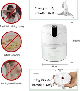 Itchen-<span class=keywords><strong>picadora</strong></span> de carne y ajo, máquina lectrica recargable para alimentos - Product Image 3