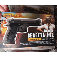 Réplica de Pistola Beretta Alloy Empire, Modelo 1/2.05, Regalo para Niños, Pistola de Juguete No Funcional, Hecha a Mano en Aleación de Zinc, Artículo de Colección