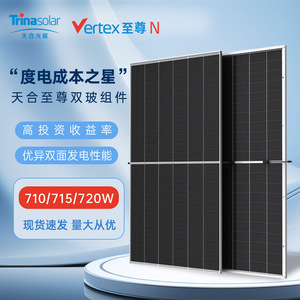 Panneau solaire à double vitrage Trinasolar Vertex N 710/715/720W, module photovoltaïque haute efficacité - Product Image 1