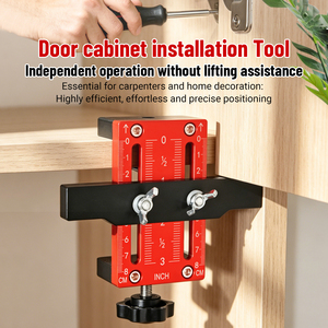 Customizable Industrial Aluminum Alloy Punch Locator Cabinet <strong>Drill</strong> <strong>Guide</strong> Adjustable 0-6cm Range for Drawer Pulls Knobs - Product Image 2