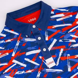 Camisetas Polo de Golf para Hombre, Sublimadas, de Secado Rápido, Ajustadas, con Estampado OEM de Alta Calidad, 100% Poliéster, Logotipo Personalizado - Product Image 4