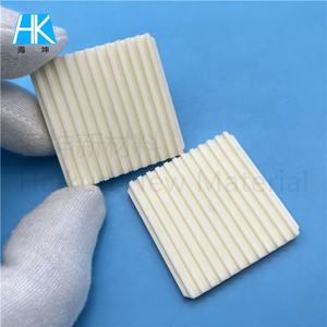 Kunden spezifische hochreine 99% 96% 99,5% 99,7% gerillte Al2O3 Aluminium oxid Keramik platte Block Chunk - Product Image 5