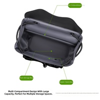 Nouveau sac à dos imperméable en TPU avec doublure en polyester, sacs pour ordinateur portable, bagages d'étudiant, Surface Pro 11, sac à dos scolaire unisexe, noir, voyage