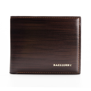กระเป๋าสตางค์ผู้ชายแบบสั้นแบรนด์ Baellerry หนัง PU ช่องใส่บัตรหลายช่อง พับสามทบ แนวนอน ใช้ได้ทุกวัน - Product Image 5