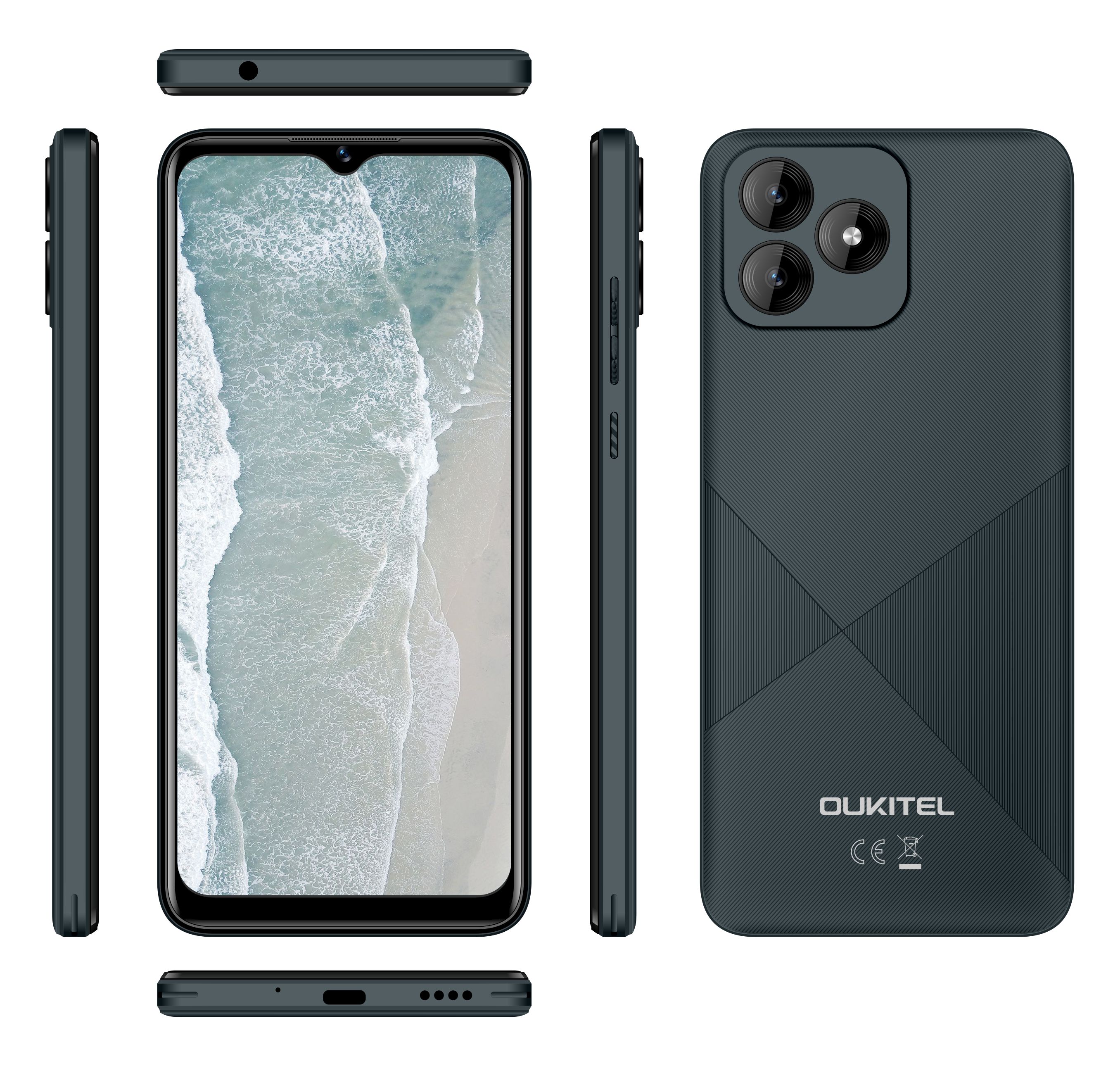 卸売元ウキテルc53スマートフォン6.6インチ4gb 64gb 4000mah