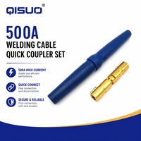 Ensemble de connecteurs rapides pour câble de soudage QISUO 500A, connecteur mâle et femelle pour câble de soudage