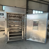 Four de fumage commercial chaud et froid pour viande et poisson, machine à fumage à sec, fumoir
