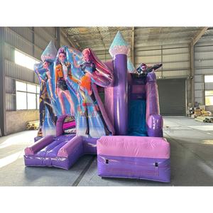 Castillo inflable comercial K-Pop Demon Combo Hunter con tobogán de agua para fiestas de cumpleaños en el patio trasero - Product Image 2